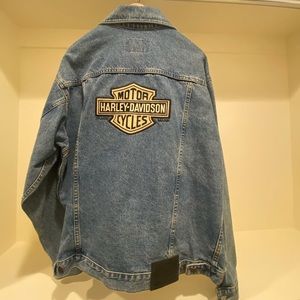 Harley Davidson men’s denim jacket - large
